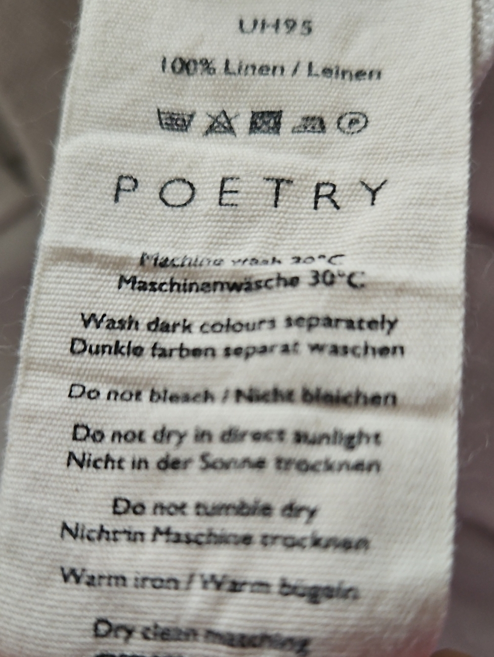 Poetry 100% Linen Pants, Size 10. - Picture 10 of 13